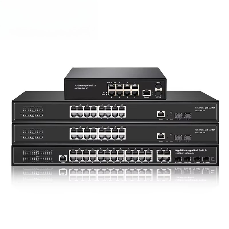 Managed Gigabit Poe Switch 8 Port 802.3At - Commutateur PoE géré L2 à 8