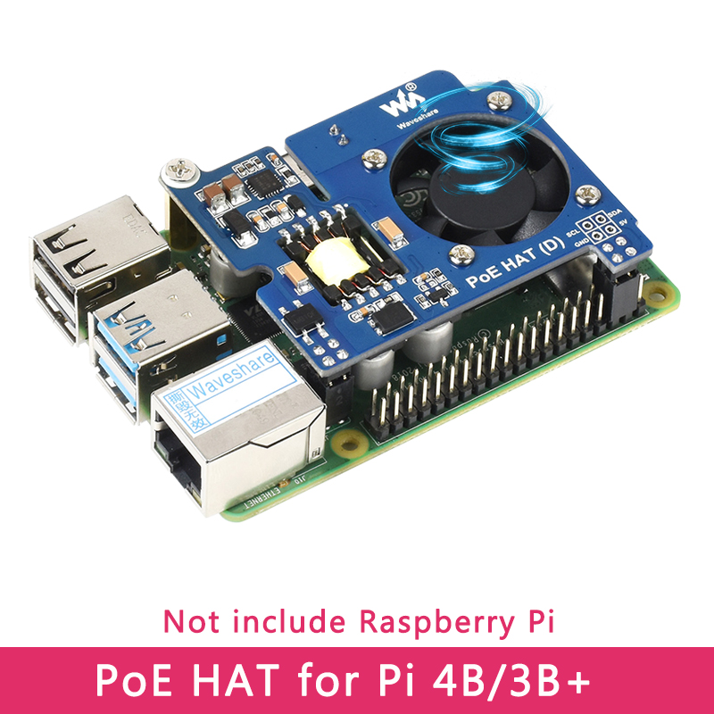 Deskpi Super6C - Module Raspberry Pi POE HAT 802.3af,